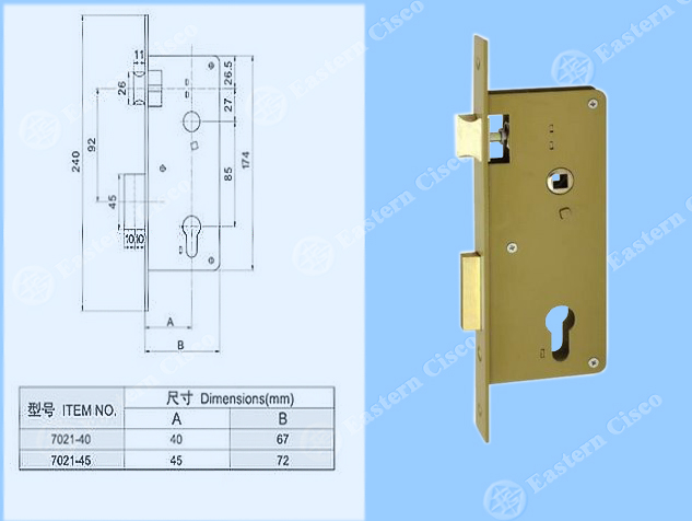 Lock Body 7021-45