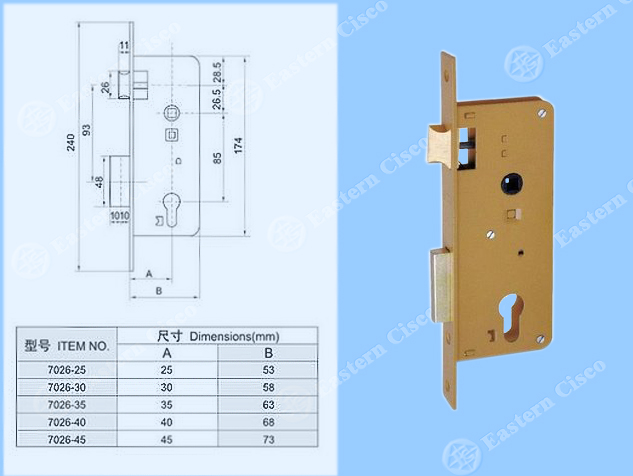 Lock Body 7026-40
