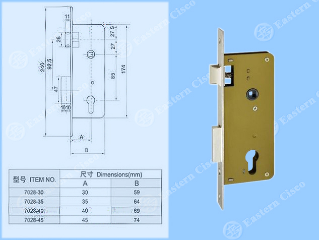 Lock Body 7028