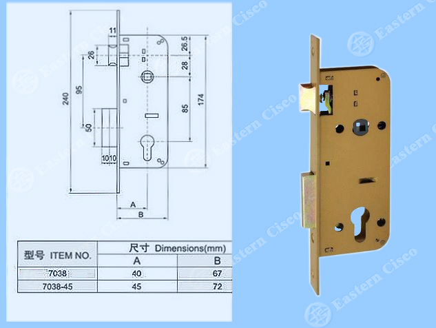 Lock Body 7038