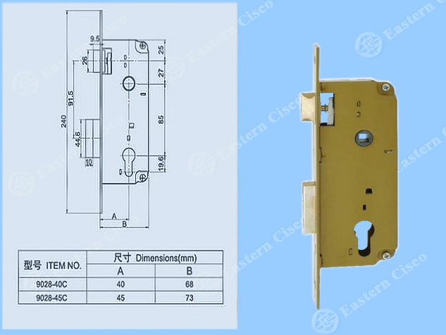 Lock Body 9028-40C