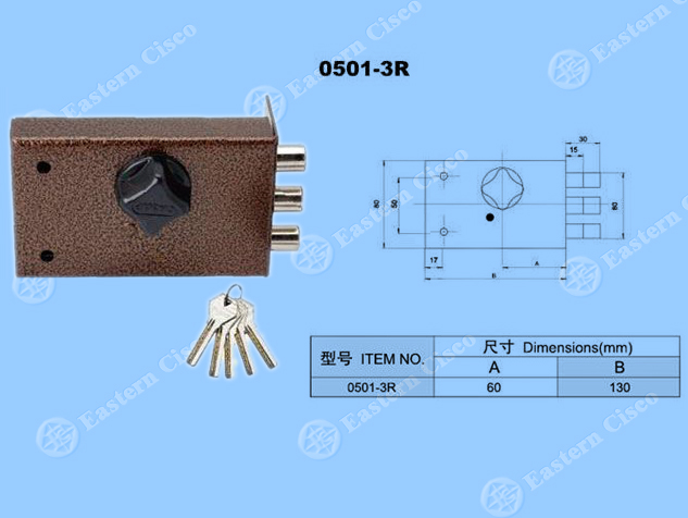 Rim Lock 0501-3R