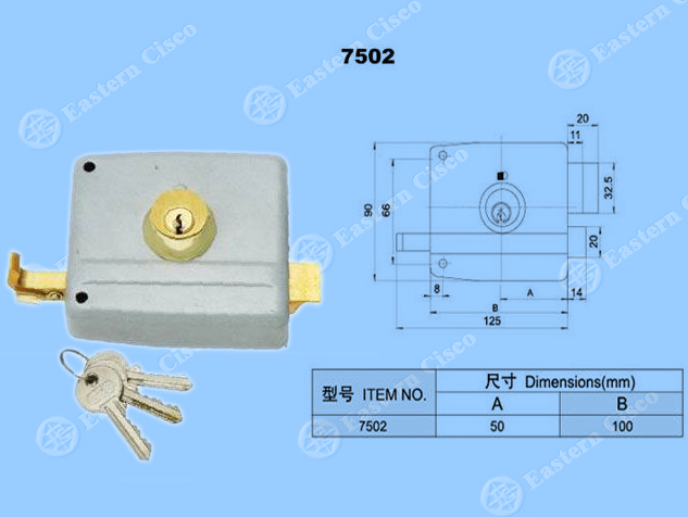 Rim Lock 7502