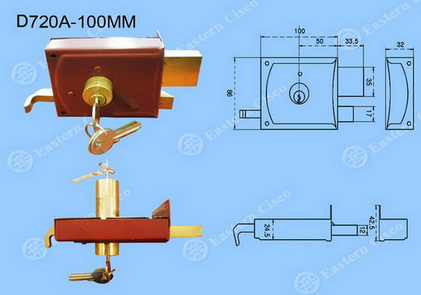 Rim Lock D720A