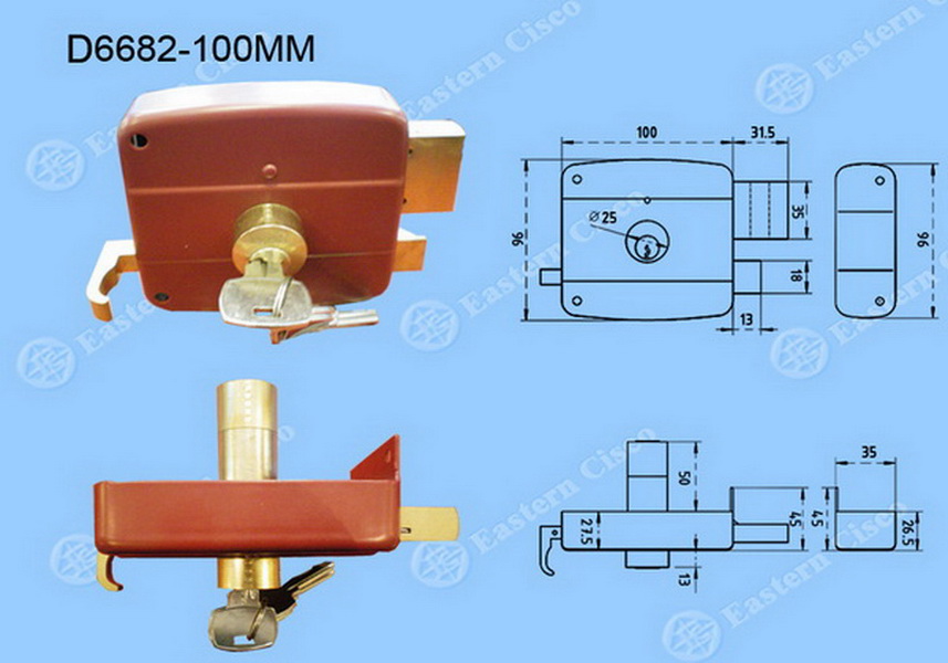 Rim Lock D6682