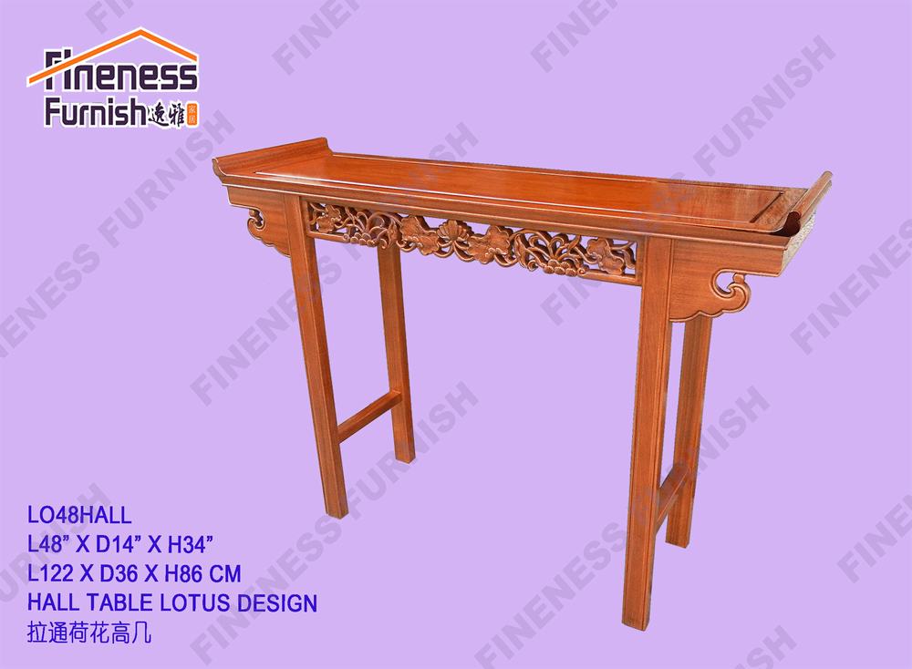 Hall Table Lotus Design
