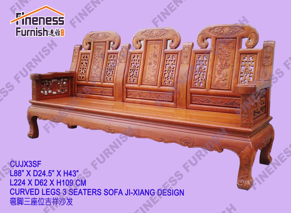 Curved Legs 3 Seaters Sofa JI-XIANG Design