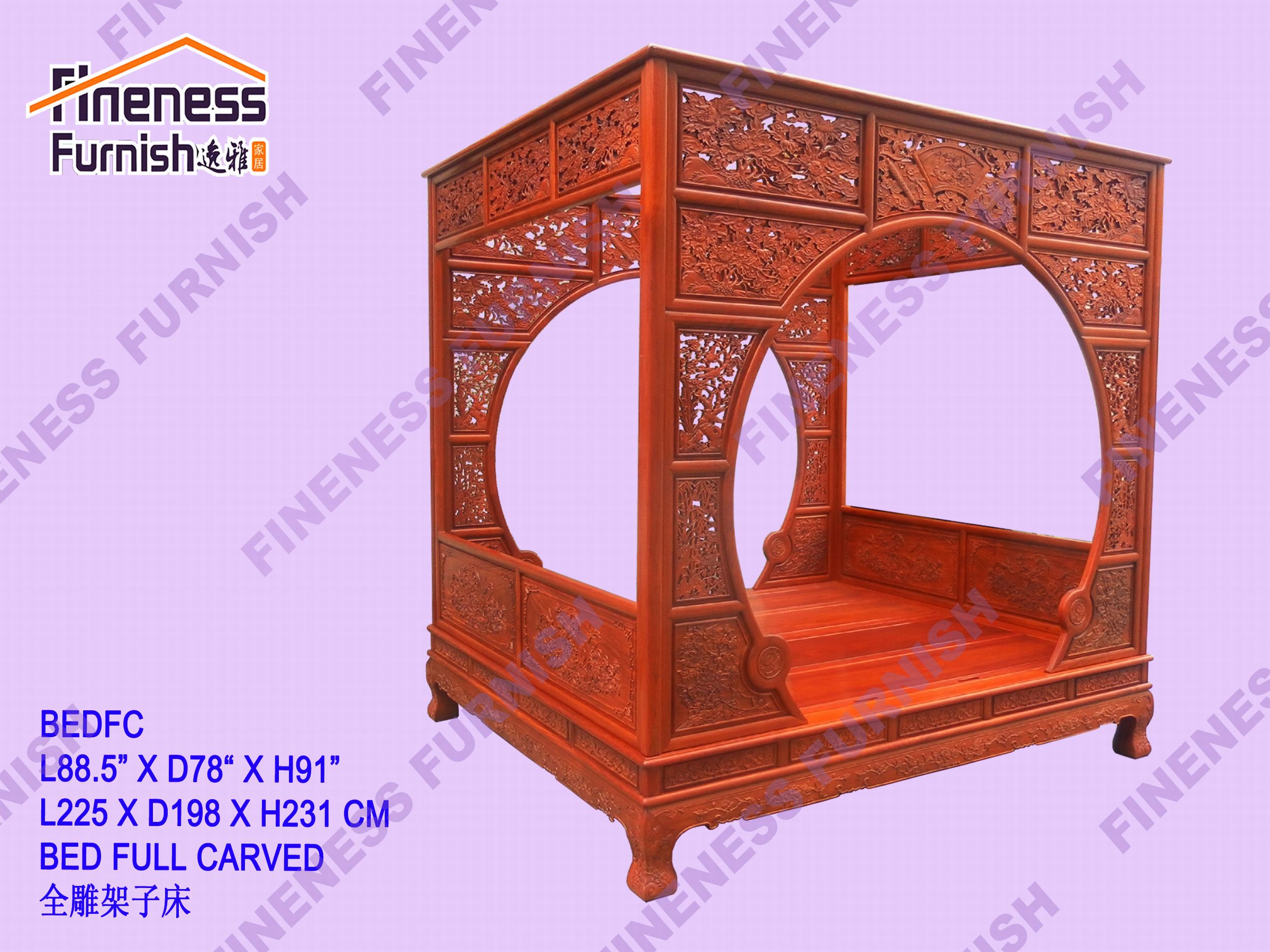 Bed Full Carved
