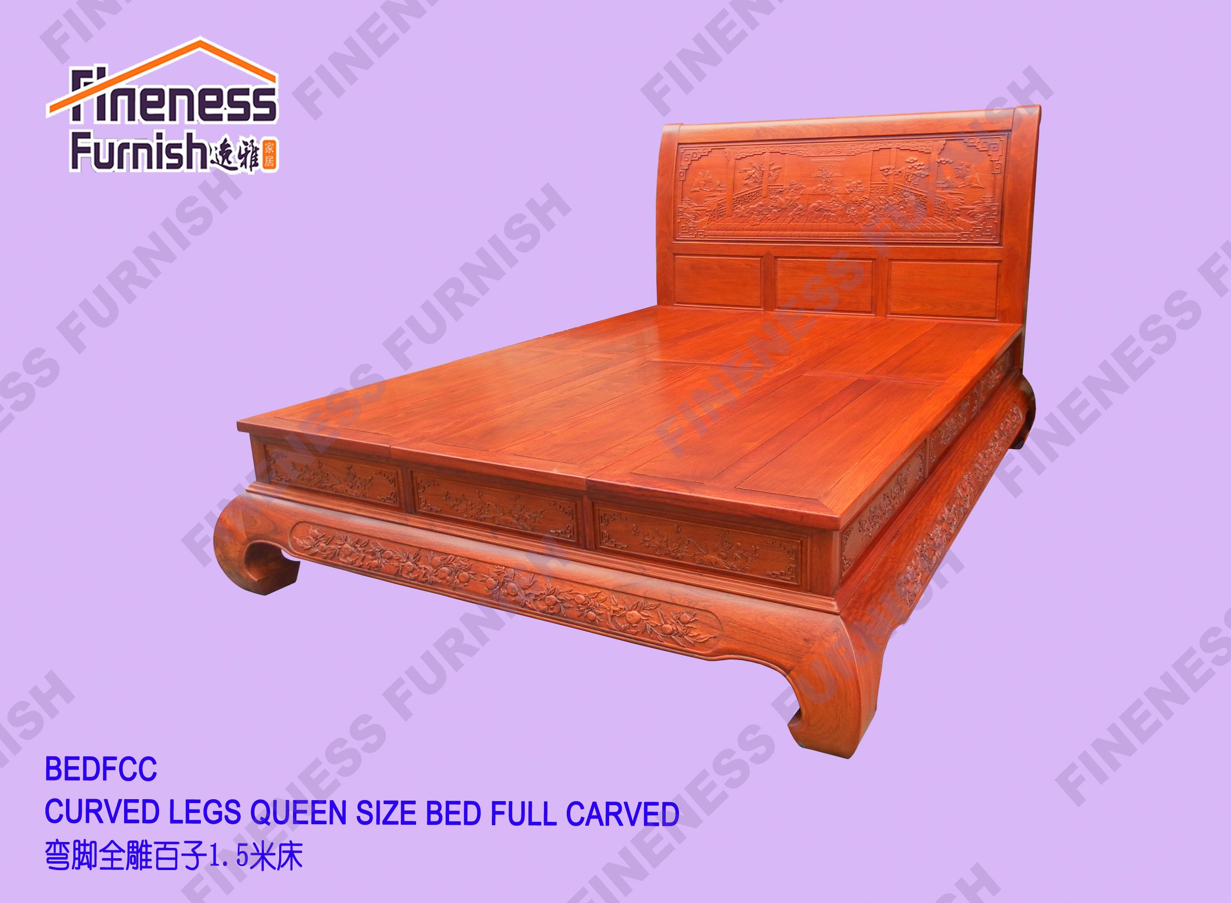 Carved Legs Queen SIze Bed Full Carved