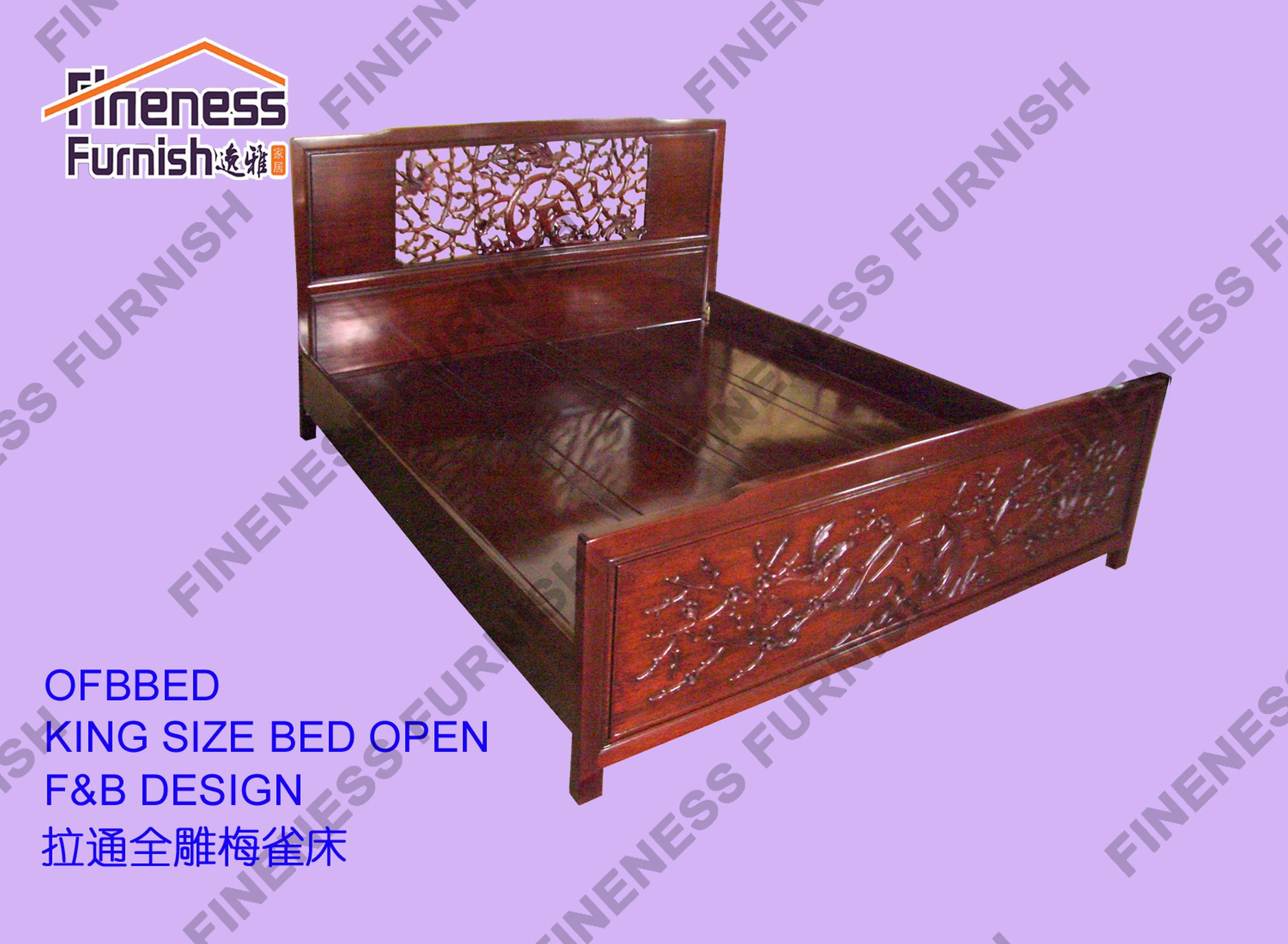 King Size Bed Open F&B Design
