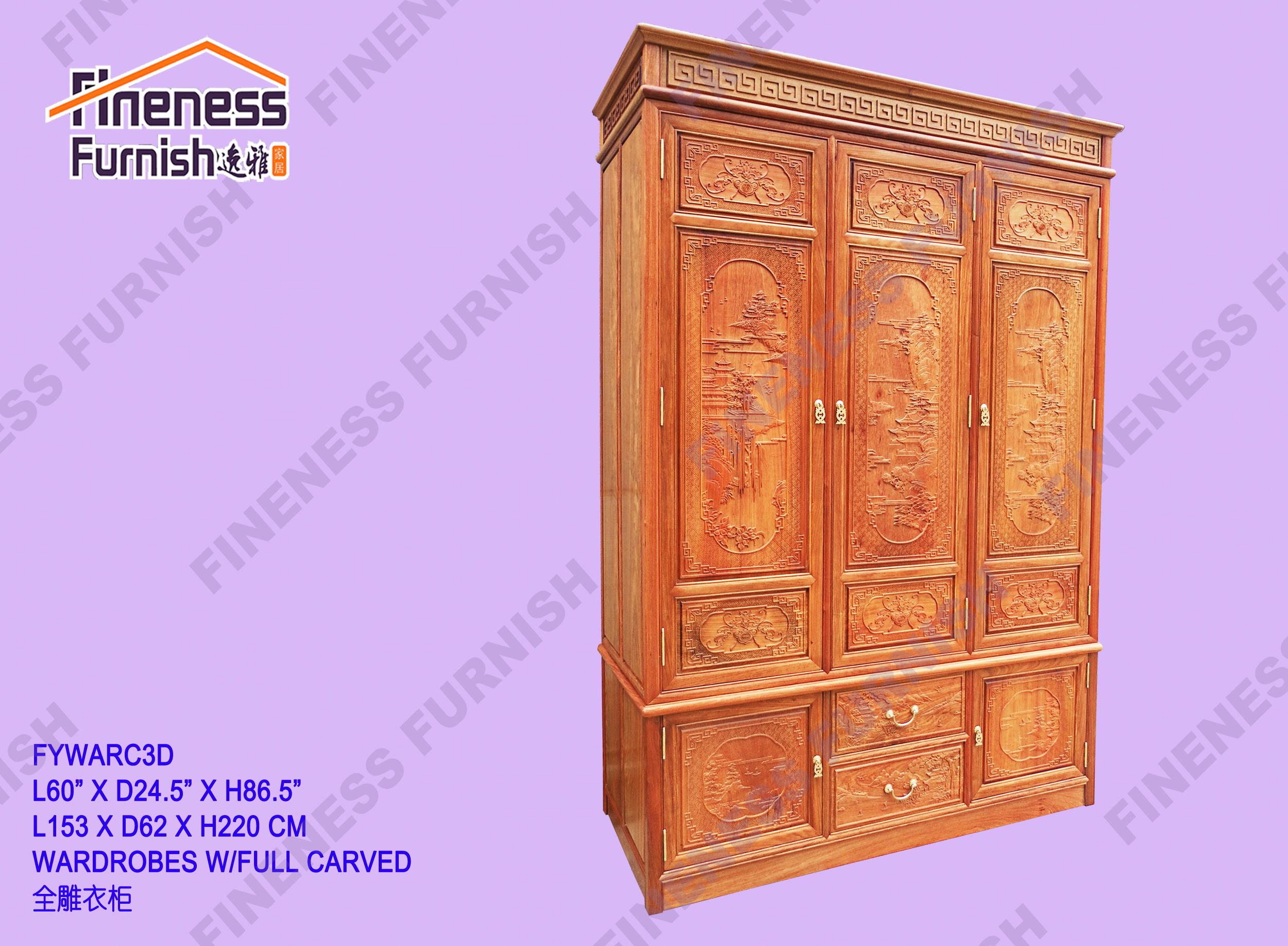 Wardrobe W/Full Carved -