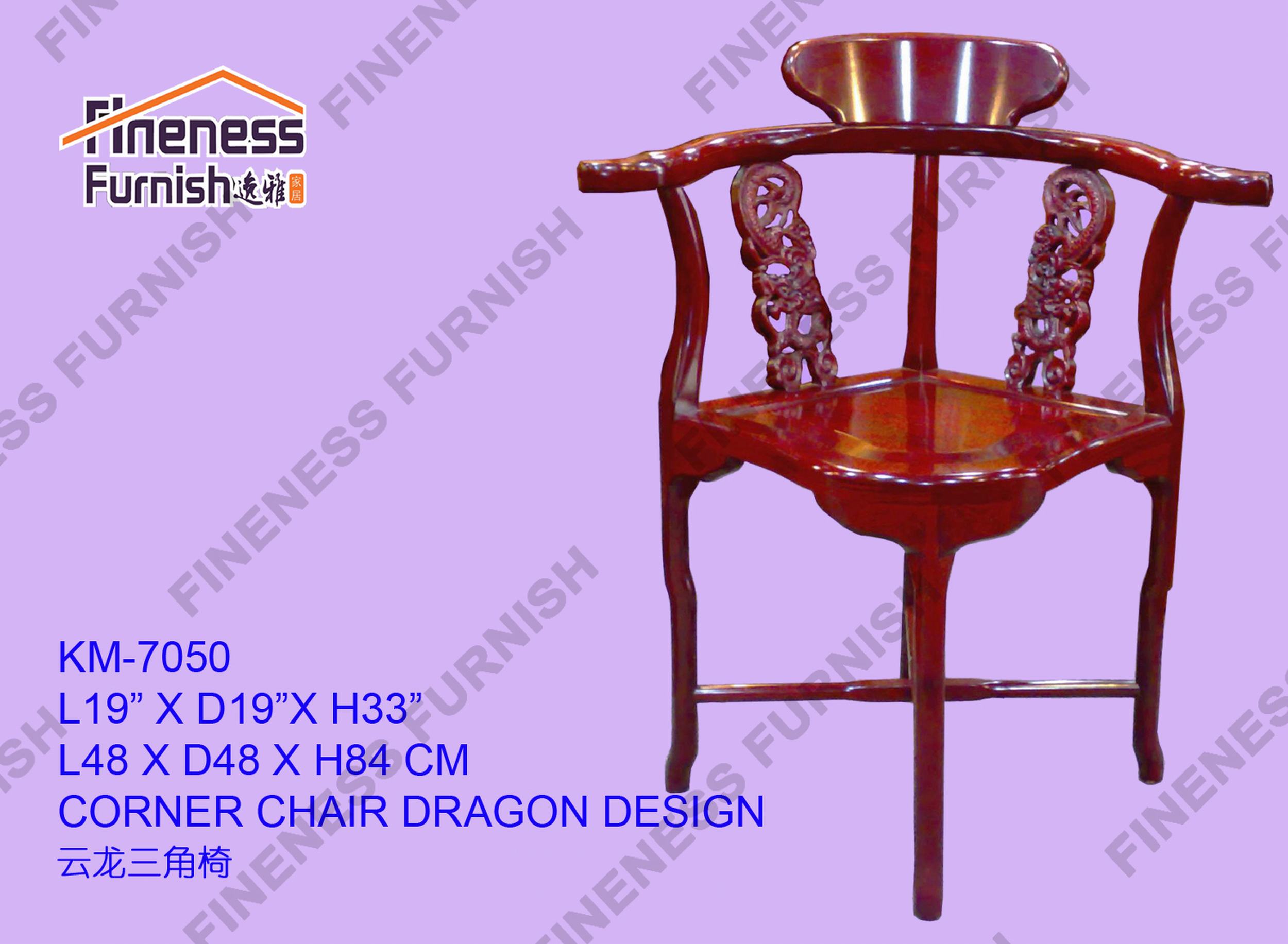 Corner Chair Dragon Design(Excluding Cushion)