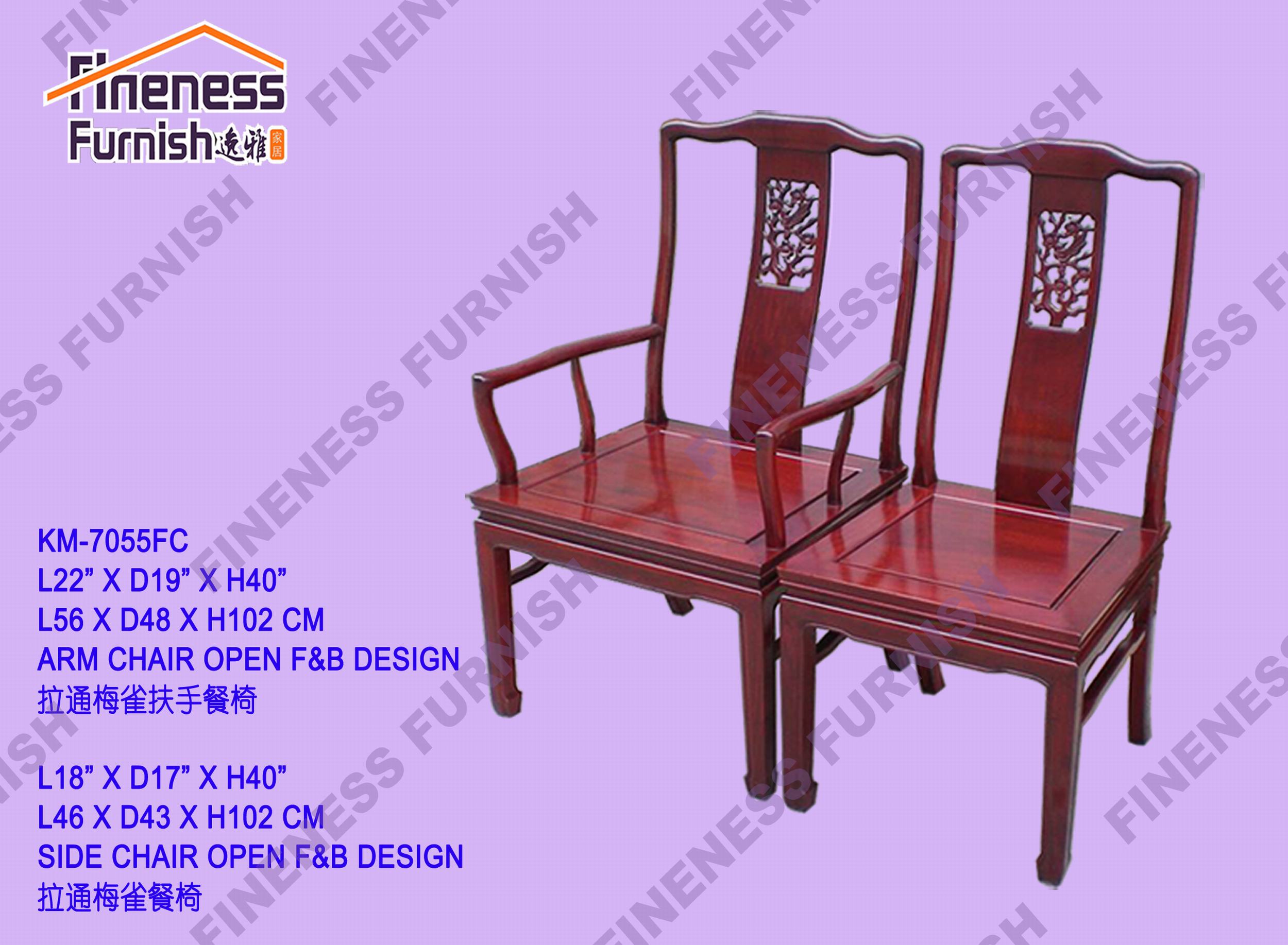 Dining Arm Chair Open F&B Design(Excluding Cushion)
