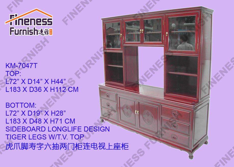 Sideboard Longlife Design Tiger Legs W/T.V. Top