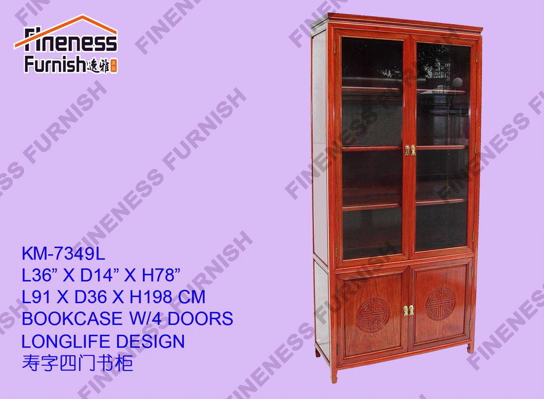 Bookcase W/4 Doors
