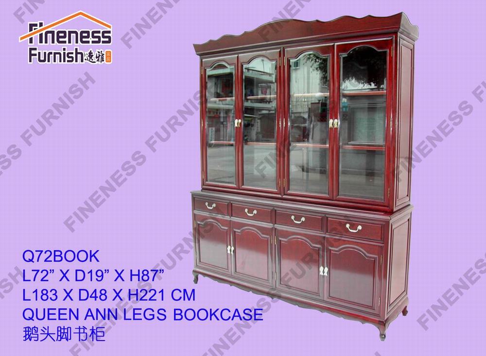 Queen Ann Legs Bookcase 