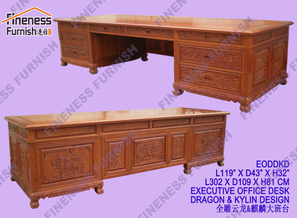 Executive Office Desk Dragon & Kylin Design